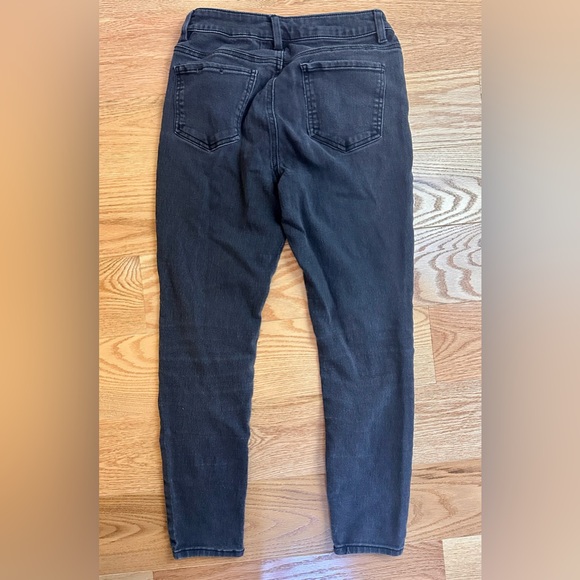 Girls Jeans With Sequins D. Jeans Brand Size 4 Dark Grey - Picture 4 of 5